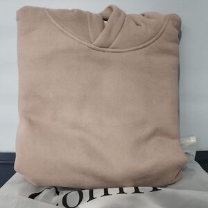 Neutral Taupe Pullover Hoodie - Minimal Style